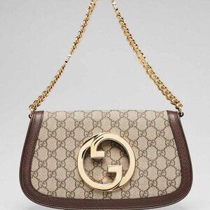 Gucci Beige/Ebony GG Supreme Canvas Blondie Shoulder Bag